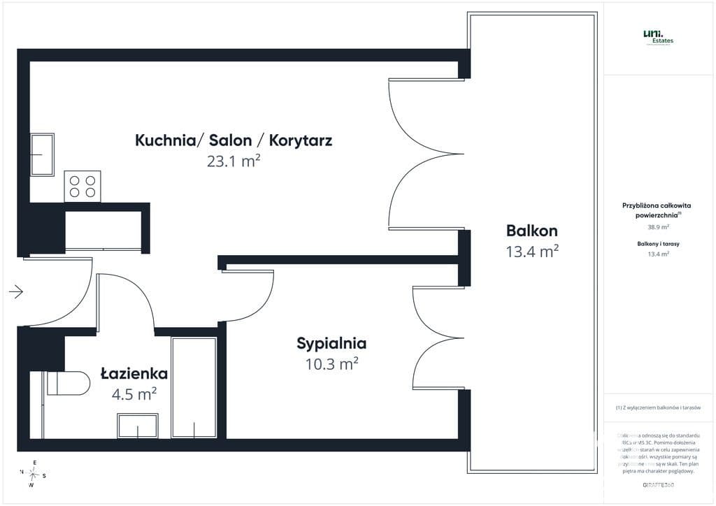 2 pokoje | 38,62 m² | Ogródek 10 m² | Górka Narodowa - zdjęcie 16