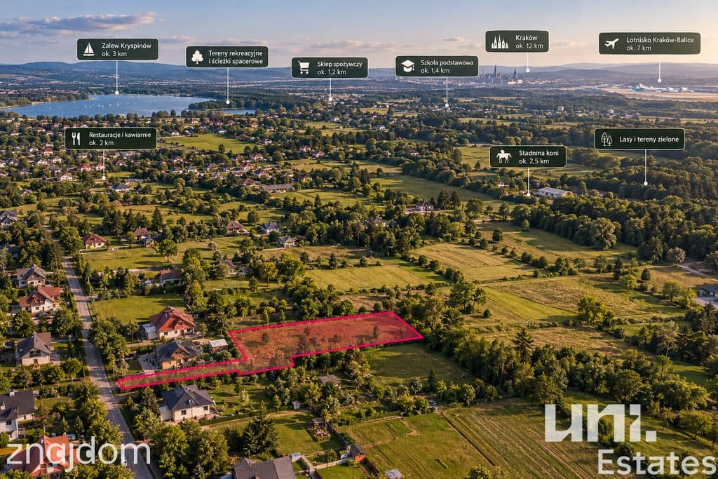 Działka budowlana Cholerzyn 16 ar | gmina Liszki - zdjęcie 2