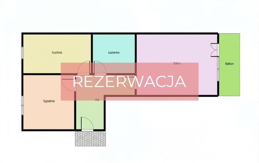 2 pok | 45,1m2 | Balkon | Prokocim | Kozłówek | ul. Na kozłówce - zdjęcie 6
