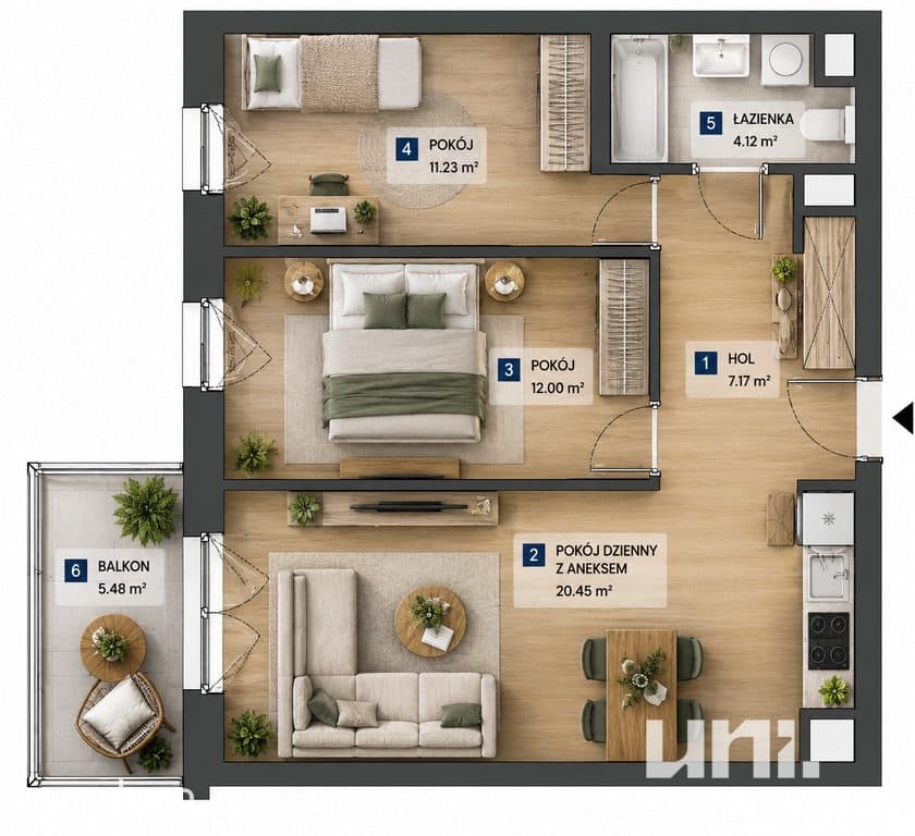 ⭐5m2 Balkon⭐10min Tramwaj⭐50.000zł Rabat Miesiąca - zdjęcie 4