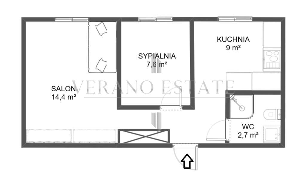 1 piętro | 2 pokoje | Po remoncie | Centrum - zdjęcie 12