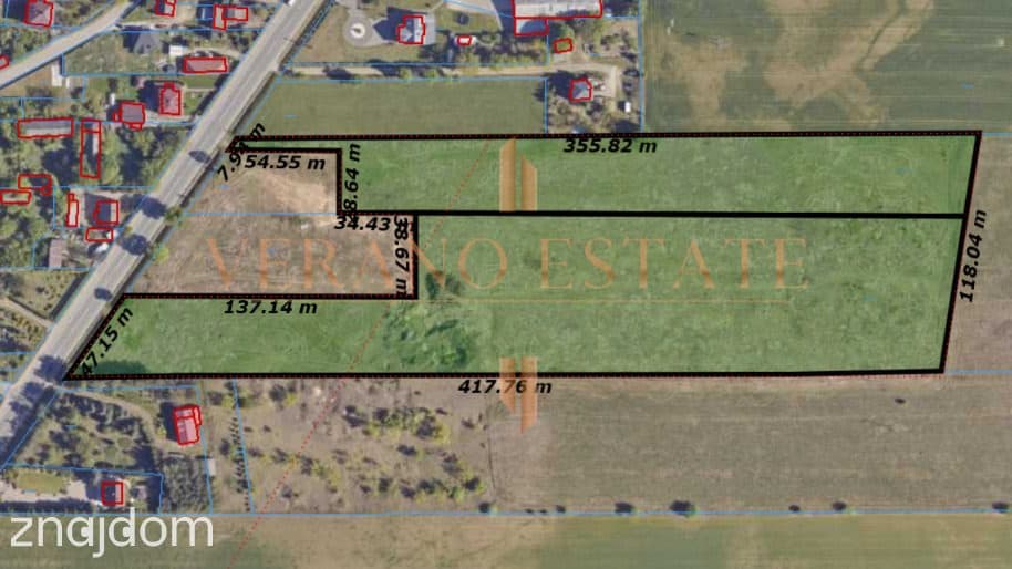 TEREN INWESTYCYJNY 3,7 HA | MPZP | przy DK7