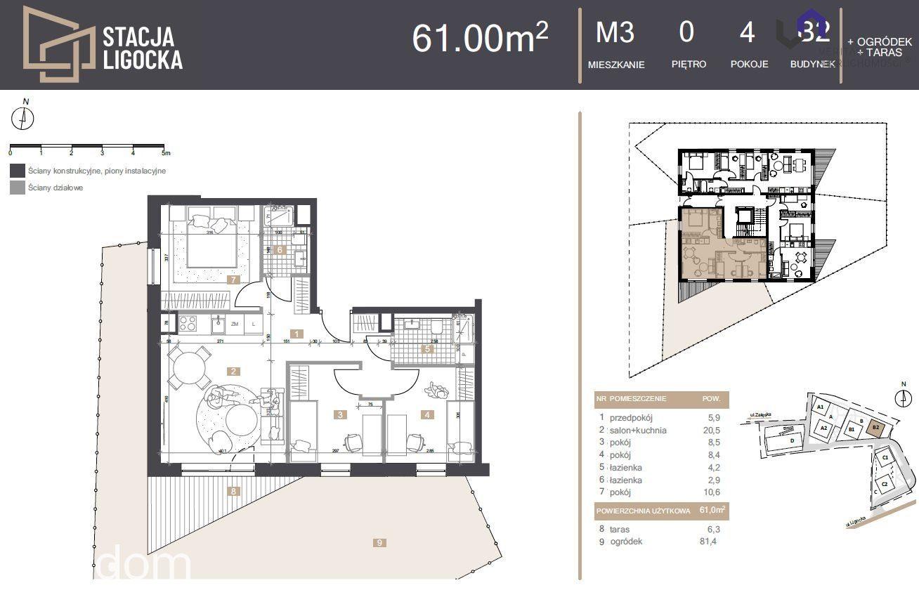 NOWE MIESZKANIA. 4 POKOJE!  OGÓRDEK 81,40m2 - zdjęcie 2