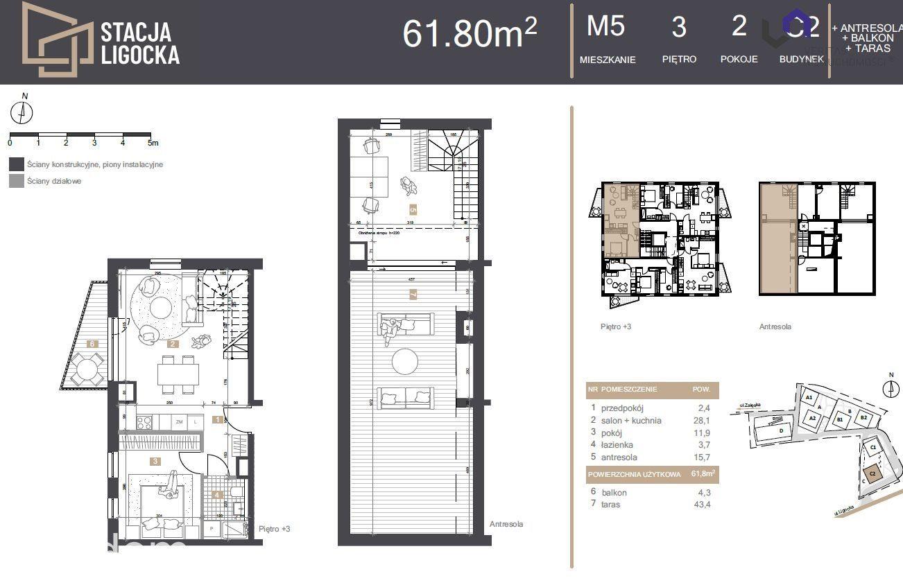 NOWE MIESZKANIA 2 POKOJE. BALKON, TARAS 43,4m2 - zdjęcie 2