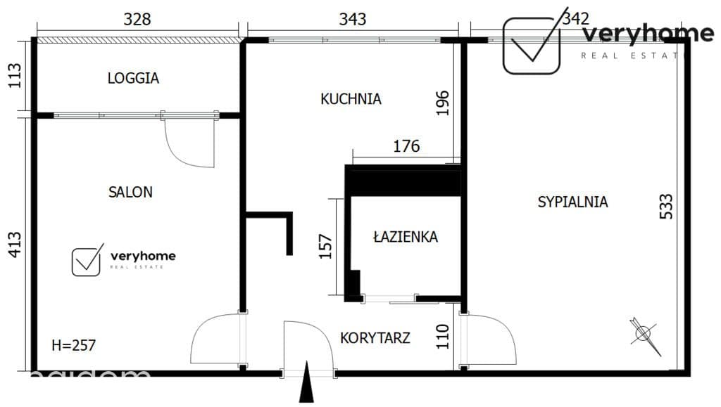 Do wejścia, osobna duża kuchnia, widna loggia - zdjęcie 15