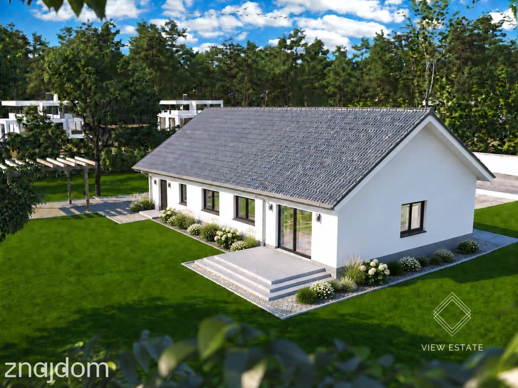 Nowoczesny dom pod lasem| 107 m² | działka 1000 m²
