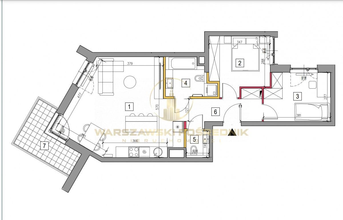 Nowy trzypokojowy apartament Wilanów-Mokotów - zdjęcie 13