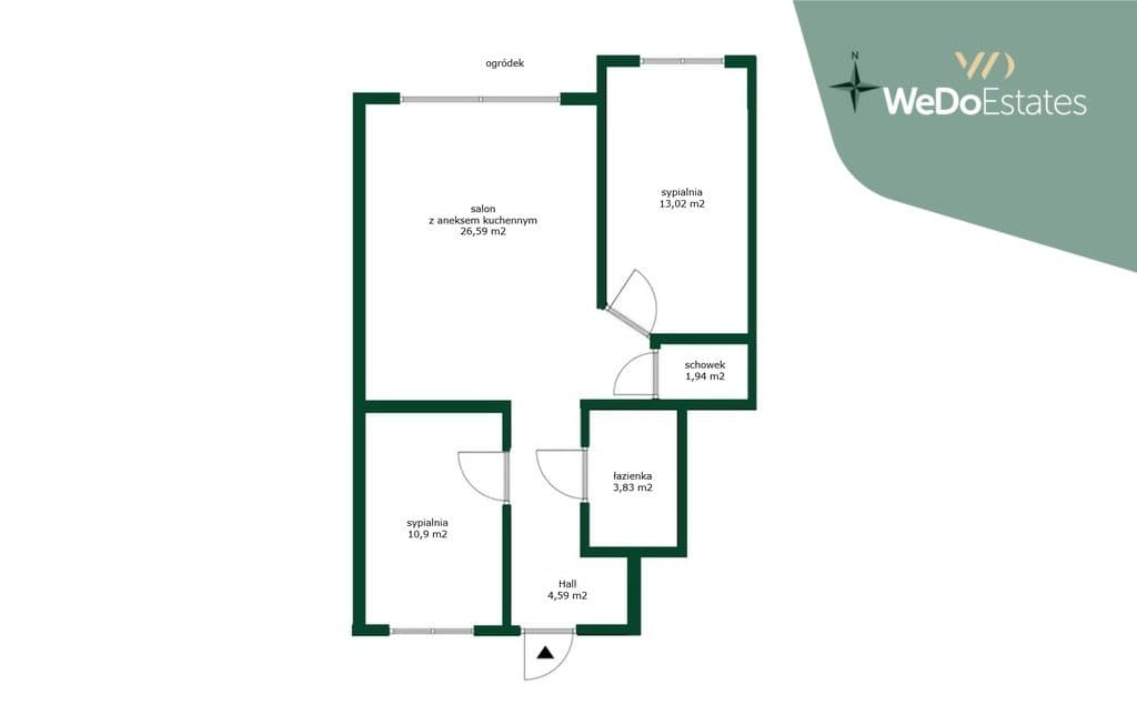3 pokoje z ogródkiem| 60,86 m2 |bez PCC| Radzymin - zdjęcie 2