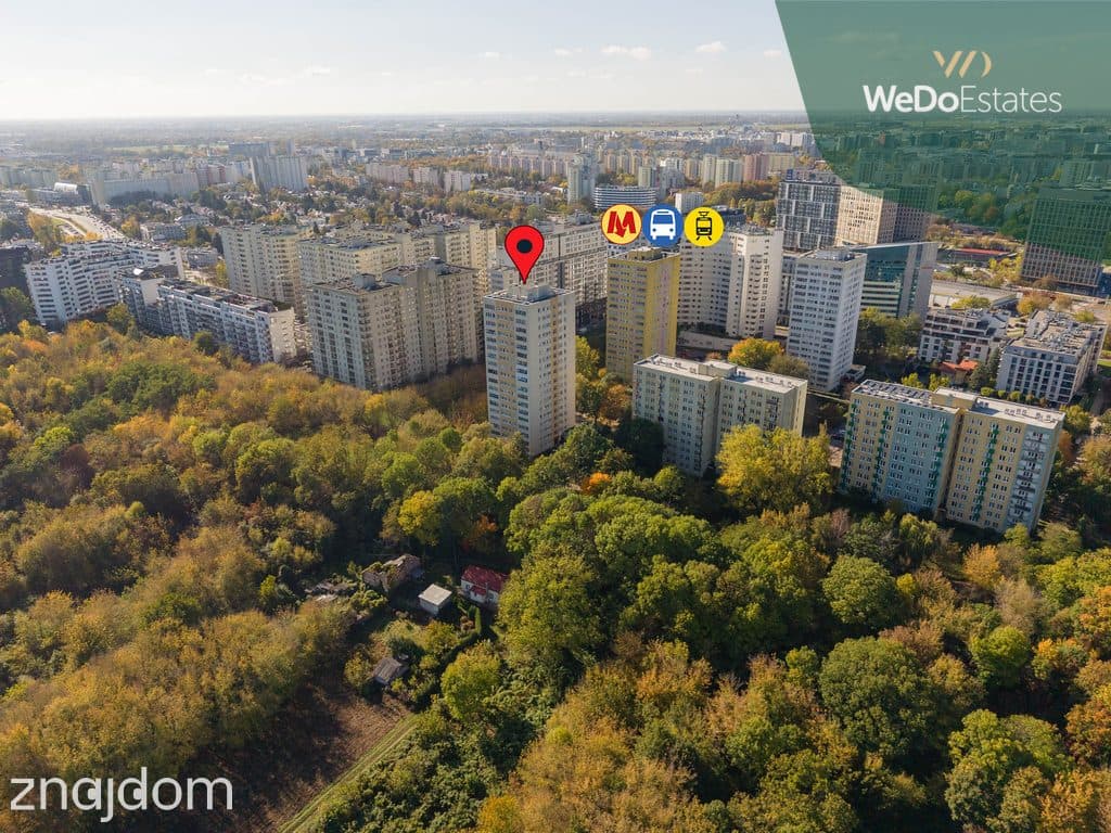 2 pok. z osobną kuchnią | stacja Metra na piechotę | cicha lokalizacja - zdjęcie 16