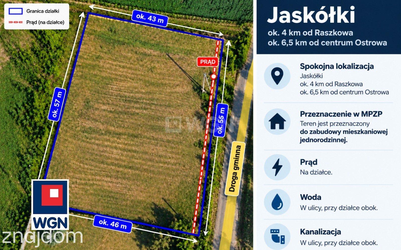 Grunt budowlany jednorodzinny na sprzedaż Raszków - Działka pod budowę domu - Jaskółki - zdjęcie 6