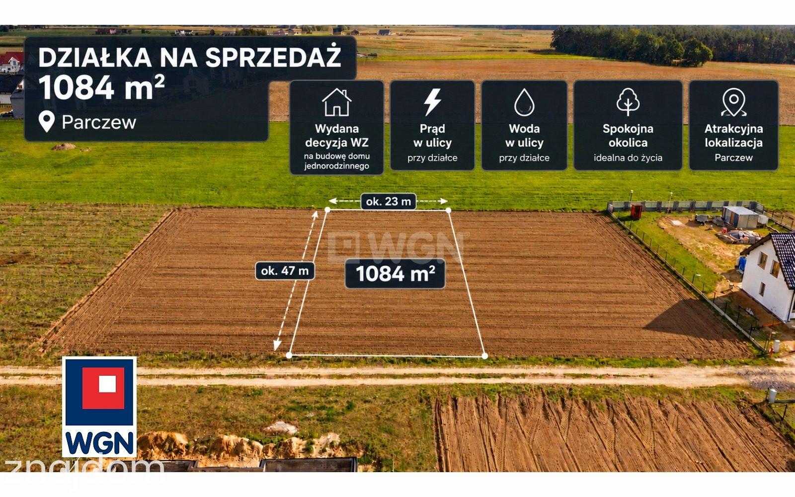 Grunt budowlany jednorodzinny na  sprzedaż Parczew - Działka z bezterminowymi WZ - zdjęcie 5