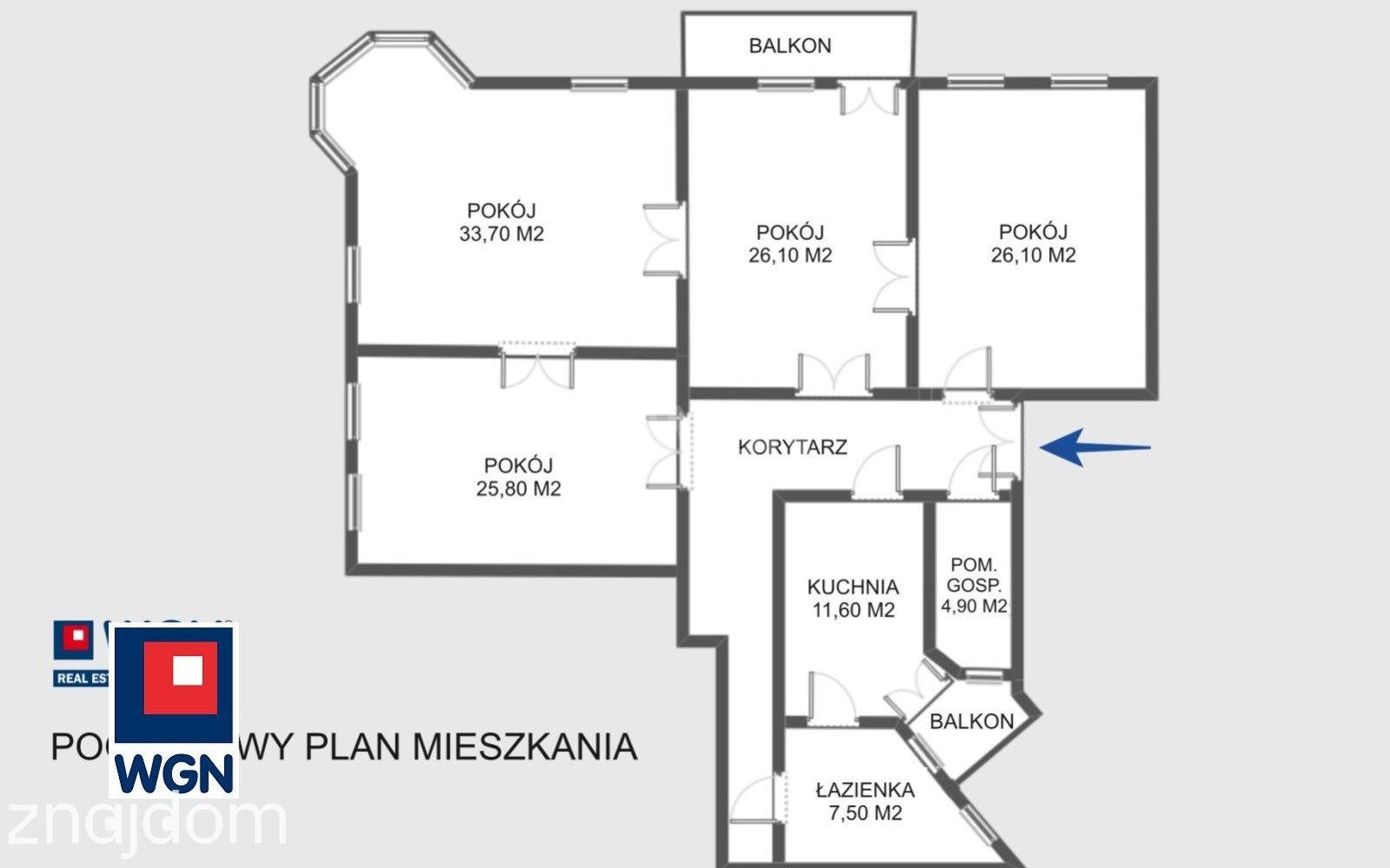 Mieszkanie na  sprzedaż Poznań - Na sprzedaż mieszkanie w kamienicy 160 m2, 4 pokoje, ul. Wawrzyniaka, Jeżyce
