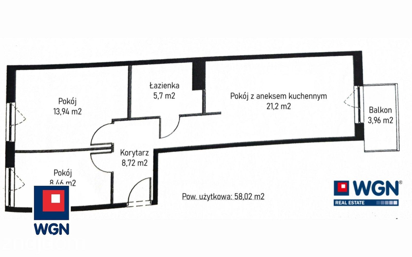 Mieszkanie na  sprzedaż Poznań - Nowoczesne mieszkanie na sprzedaż | 3 pokoje | 58 m2 | FIQUS | Marcelin