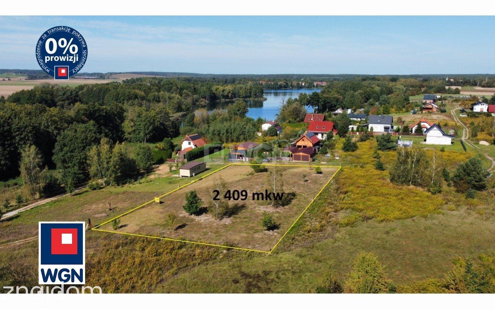 Grunt budowlany jednorodzinny na sprzedaż Wysoka - Działka 2409 m2 , ok. 150 m od Jeziora Paklicko Małe, powiat międzyrzecki, obręb Wysoka. - zdjęcie 5