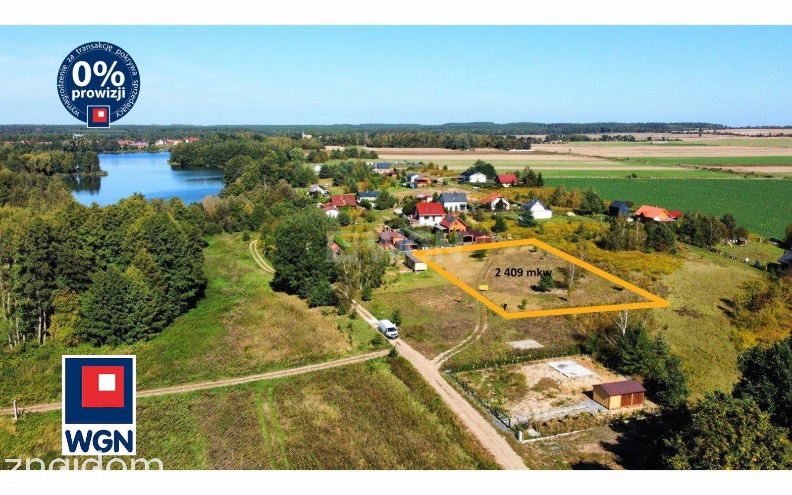 Grunt budowlany jednorodzinny na sprzedaż Wysoka - Działka 2409 m2 , ok. 150 m od Jeziora Paklicko Małe, powiat międzyrzecki, obręb Wysoka. - zdjęcie 4
