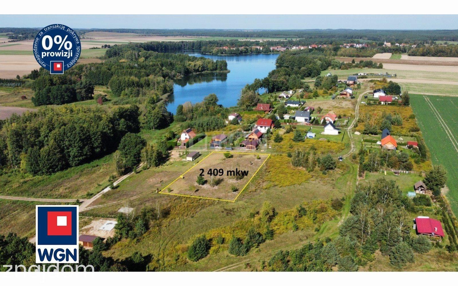 Grunt budowlany jednorodzinny na sprzedaż Wysoka - Działka 2409 m2 , ok. 150 m od Jeziora Paklicko Małe, powiat międzyrzecki, obręb Wysoka. - zdjęcie 2