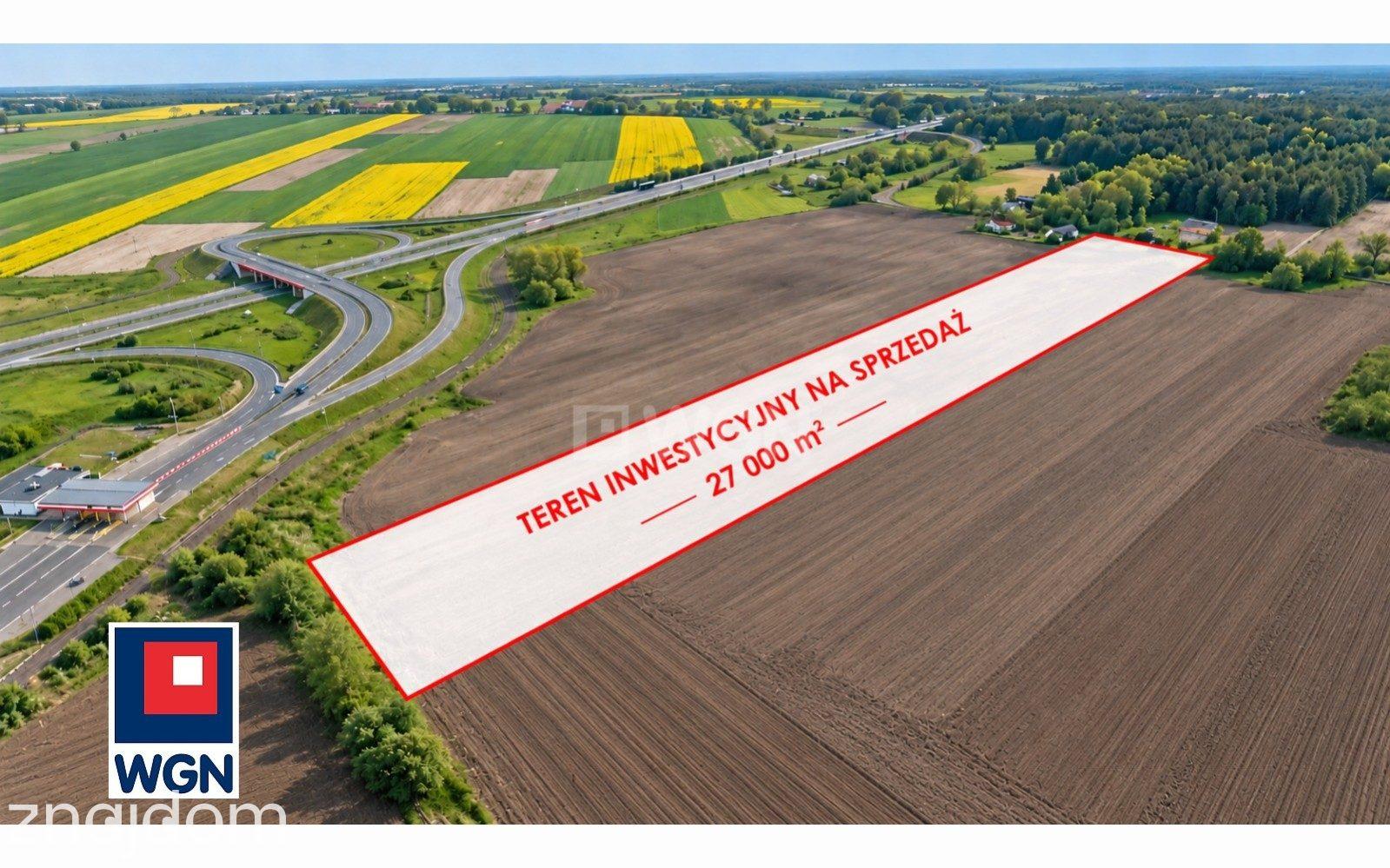 Grunt aktywizacja gospodarcza na sprzedaż Domanin - Grunt inwestycyjny 2,70 ha, MPZP PU - węzeł A2, Domanin k. Dąbia - zdjęcie 3