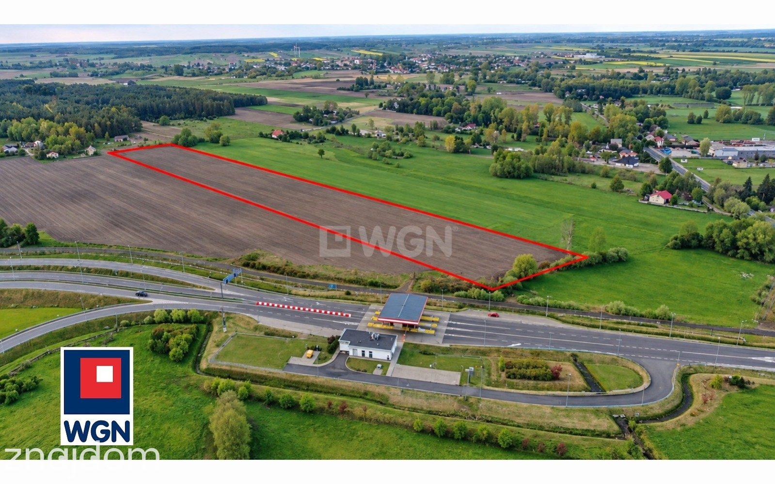 Grunt aktywizacja gospodarcza na sprzedaż Domanin - Grunt inwestycyjny 2,70 ha, MPZP PU - węzeł A2, Domanin k. Dąbia