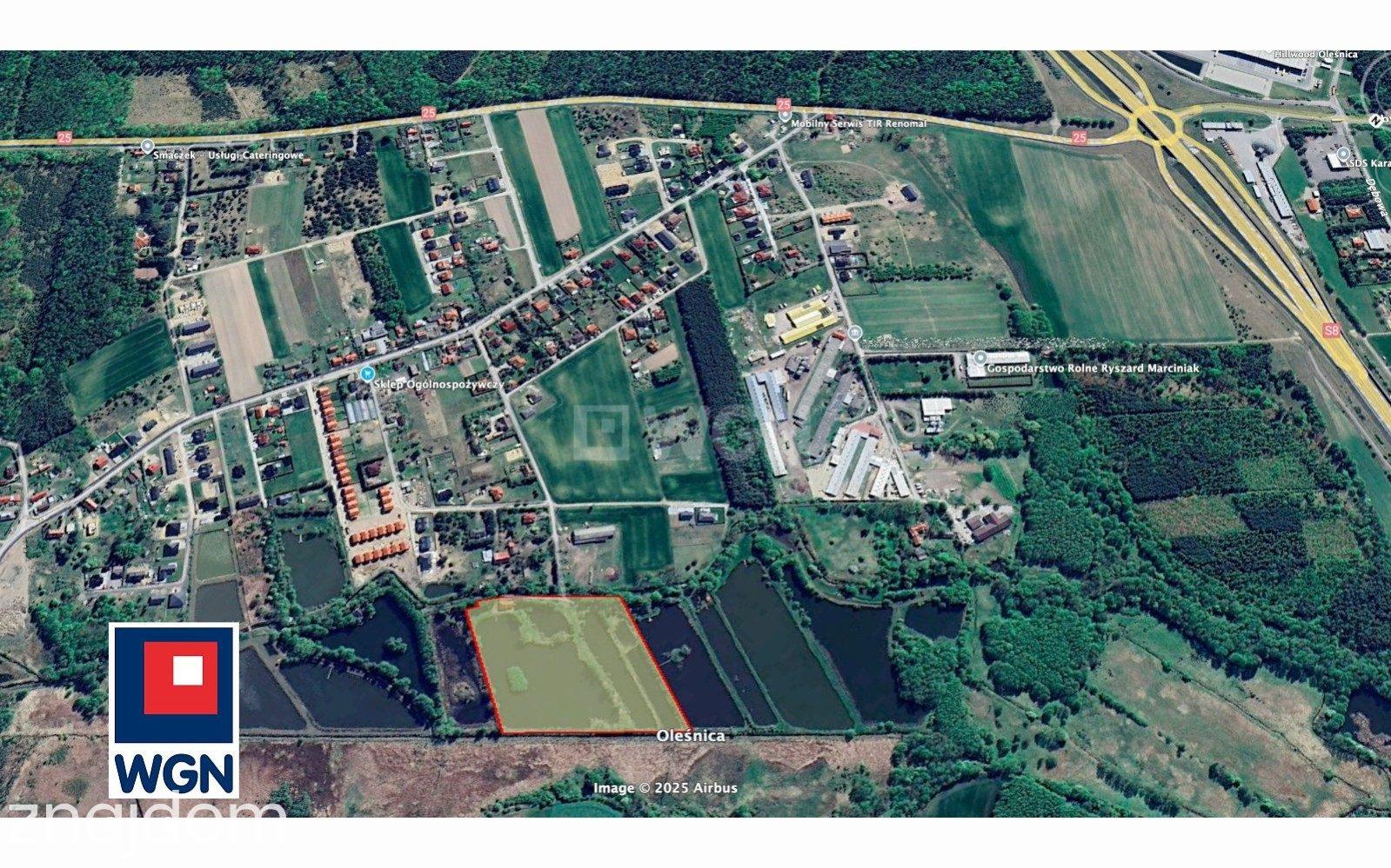 Grunt rolny na sprzedaż Sokołowice - Stawy Łowisko komercyjne z domem Sokołowice