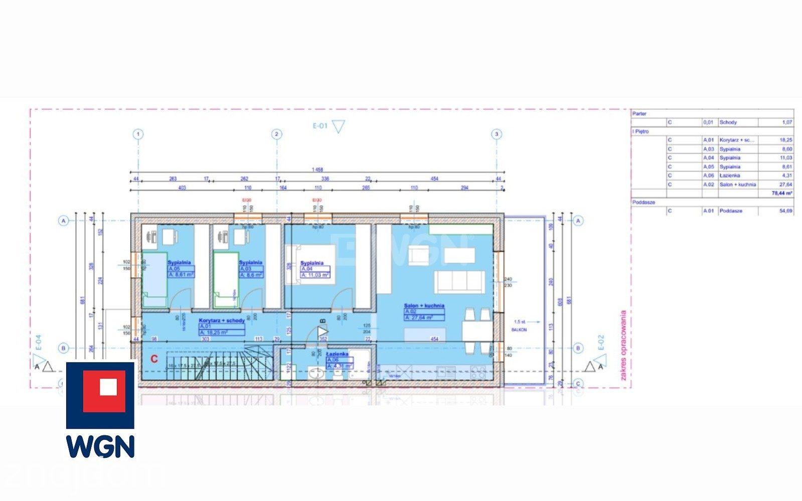 Mieszkanie na  sprzedaż Lębork - NOWOCZESNE MIESZKANIE 78,44 m2 + PODDASZE UŻYTKOWE OK. 55 m2 - zdjęcie 2