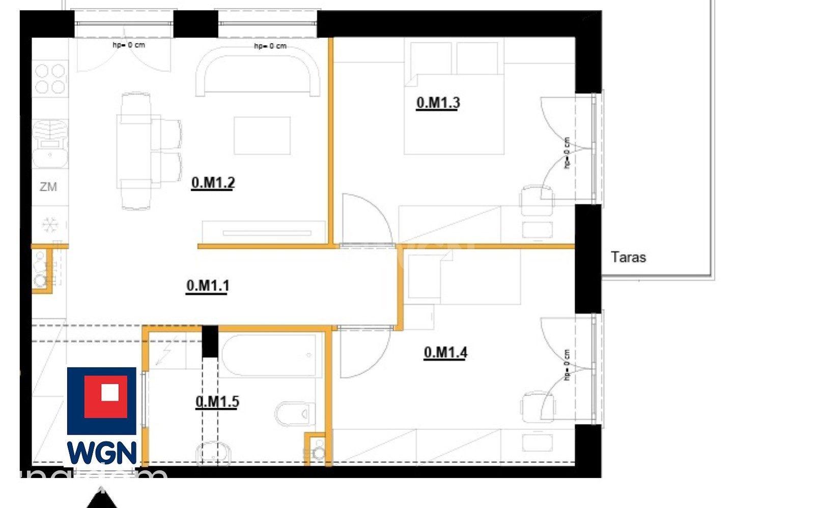 Mieszkanie na  sprzedaż Busko-Zdrój - Apartament 57,39 m2 z balkonem, Busko-Zdrój.