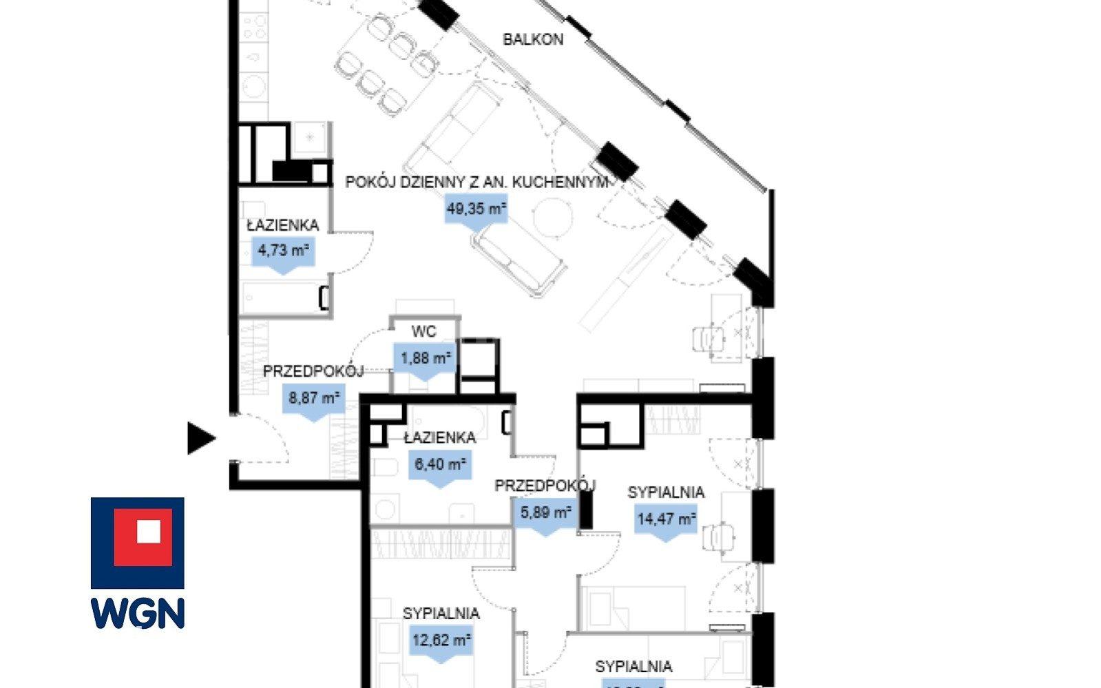 Mieszkanie na sprzedaż Wrocław - Luksusowy apartament premium na 15 piętrze z dwiema loggiami i panoramicznym widokiem na Wrocław. - zdjęcie 8
