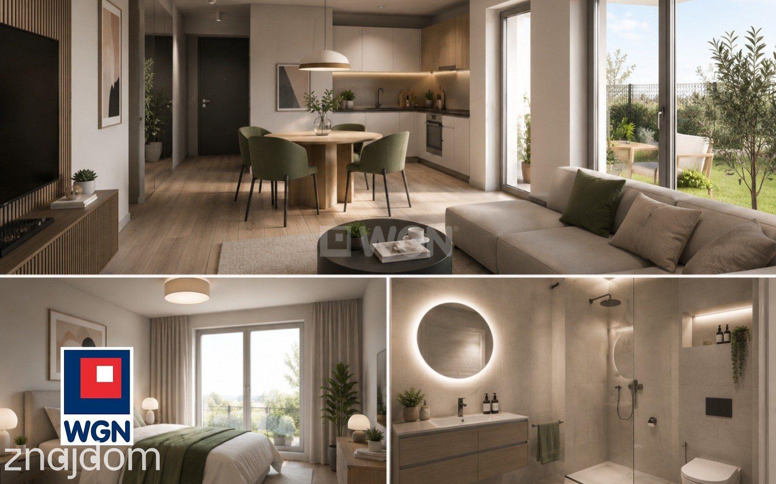 Mieszkanie na sprzedaż Wrocław - Nowoczesny apartament 2-pokojowy - 41 m2 - z ogródkiem i wyjątkowym widokiem na Odrę oraz tereny zielone - nowa inwestycja we Wrocławiu. - zdjęcie 4
