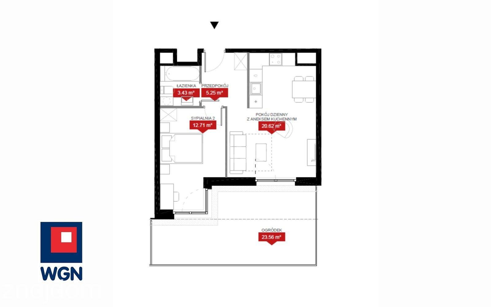 Mieszkanie na sprzedaż Wrocław - Nowoczesny apartament 2-pokojowy - 41 m2 - z ogródkiem i wyjątkowym widokiem na Odrę oraz tereny zielone - nowa inwestycja we Wrocławiu. - zdjęcie 3