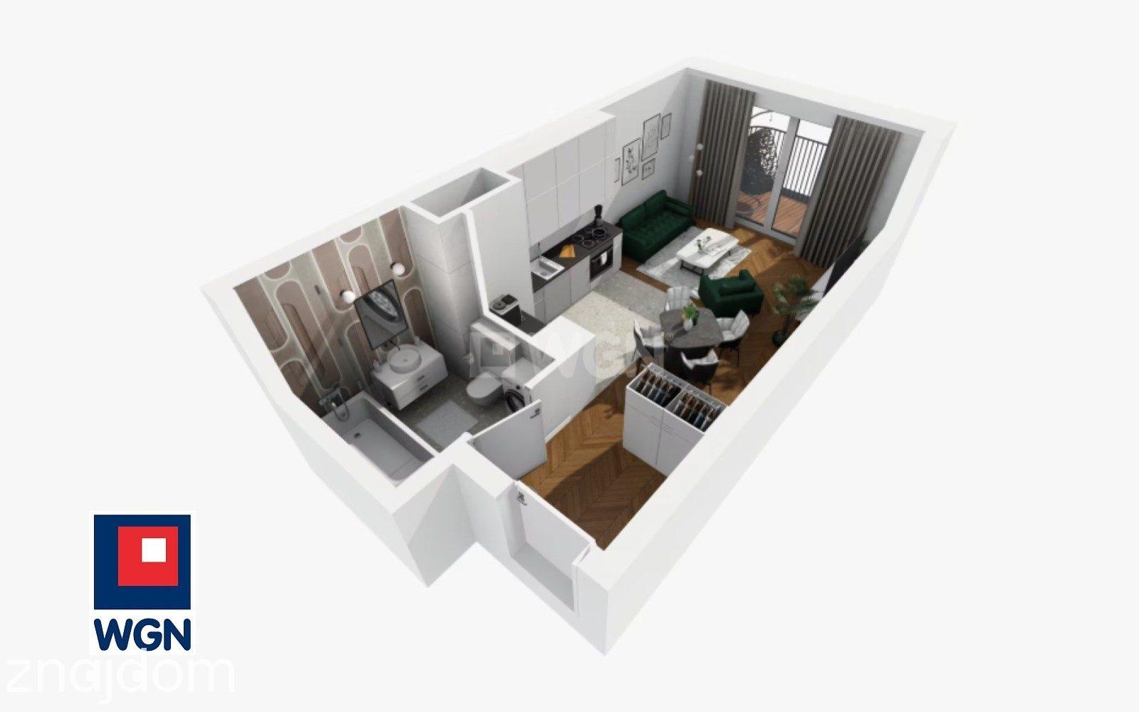 Mieszkanie na sprzedaż Wrocław - Jasny, stylowy apartament 28,7 m2 na 6. piętrze z balkonem ? kompaktowa perełka w sercu Wrocławia, idealna na wygodne życie lub pewną inwestycję. - zdjęcie 14