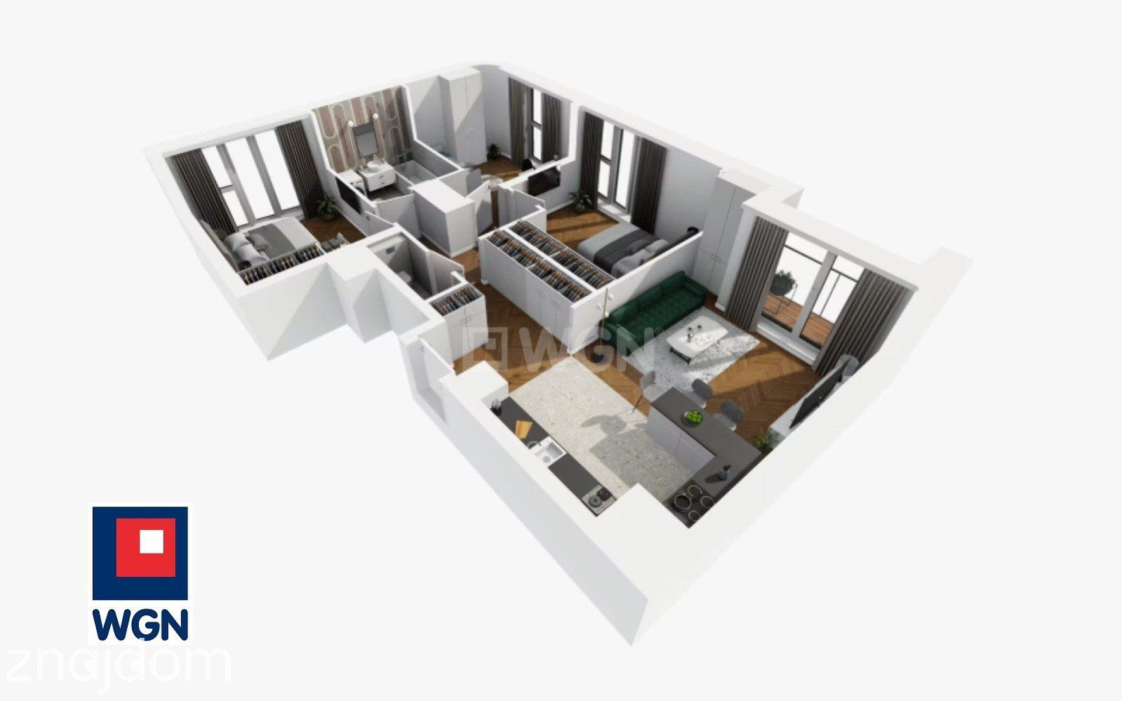 Mieszkanie na sprzedaż Wrocław - Stylowy apartament premium 4-pokojowy z loggią - 74,40 m2 -1 piętro - Prestiżowa inwestycja w centrum Wrocławia. - zdjęcie 16