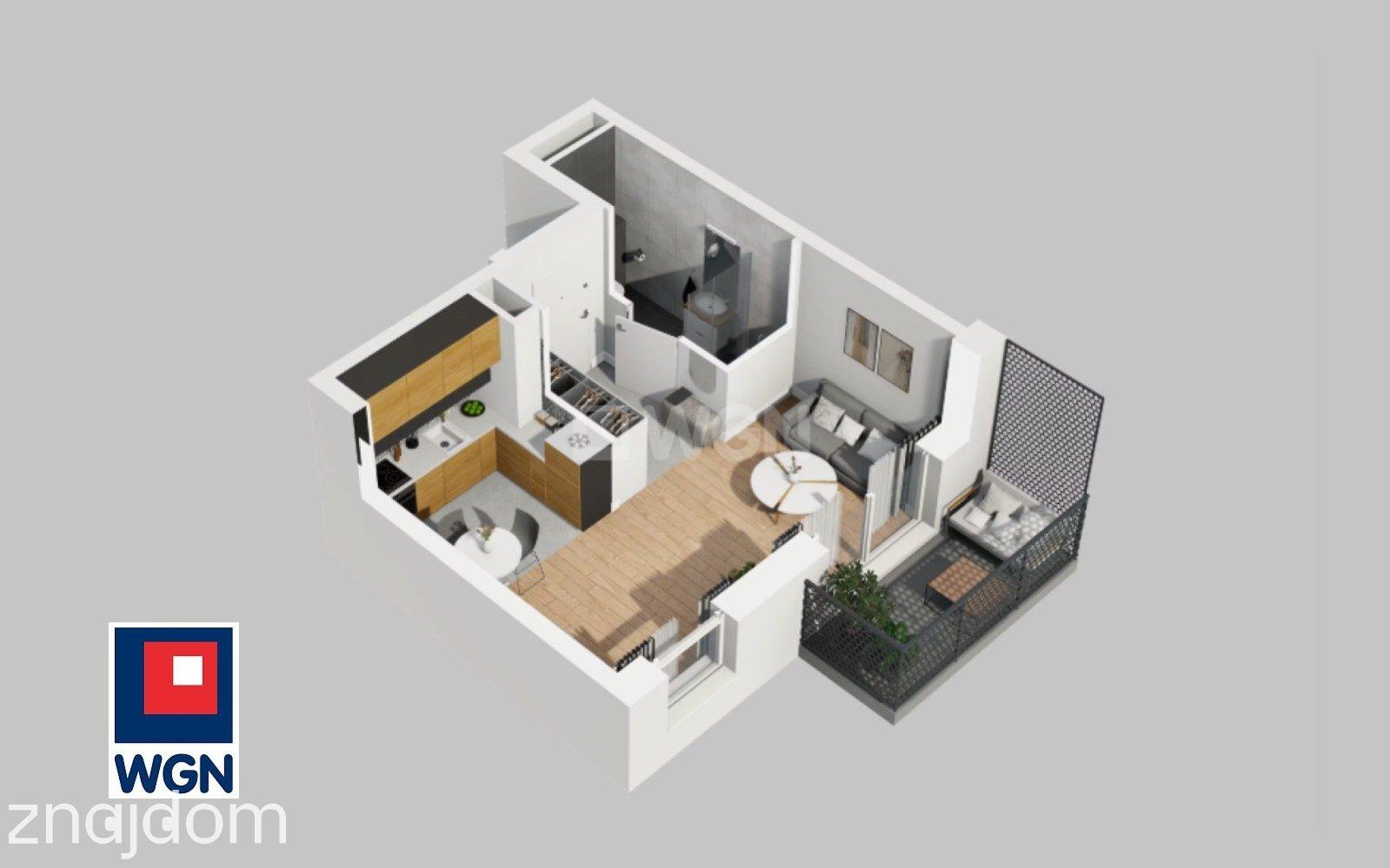 Mieszkanie na sprzedaż Wrocław - Kompaktowy apartament klasy premium z balkonem - idealny do zamieszkania lub inwestycji. - zdjęcie 4
