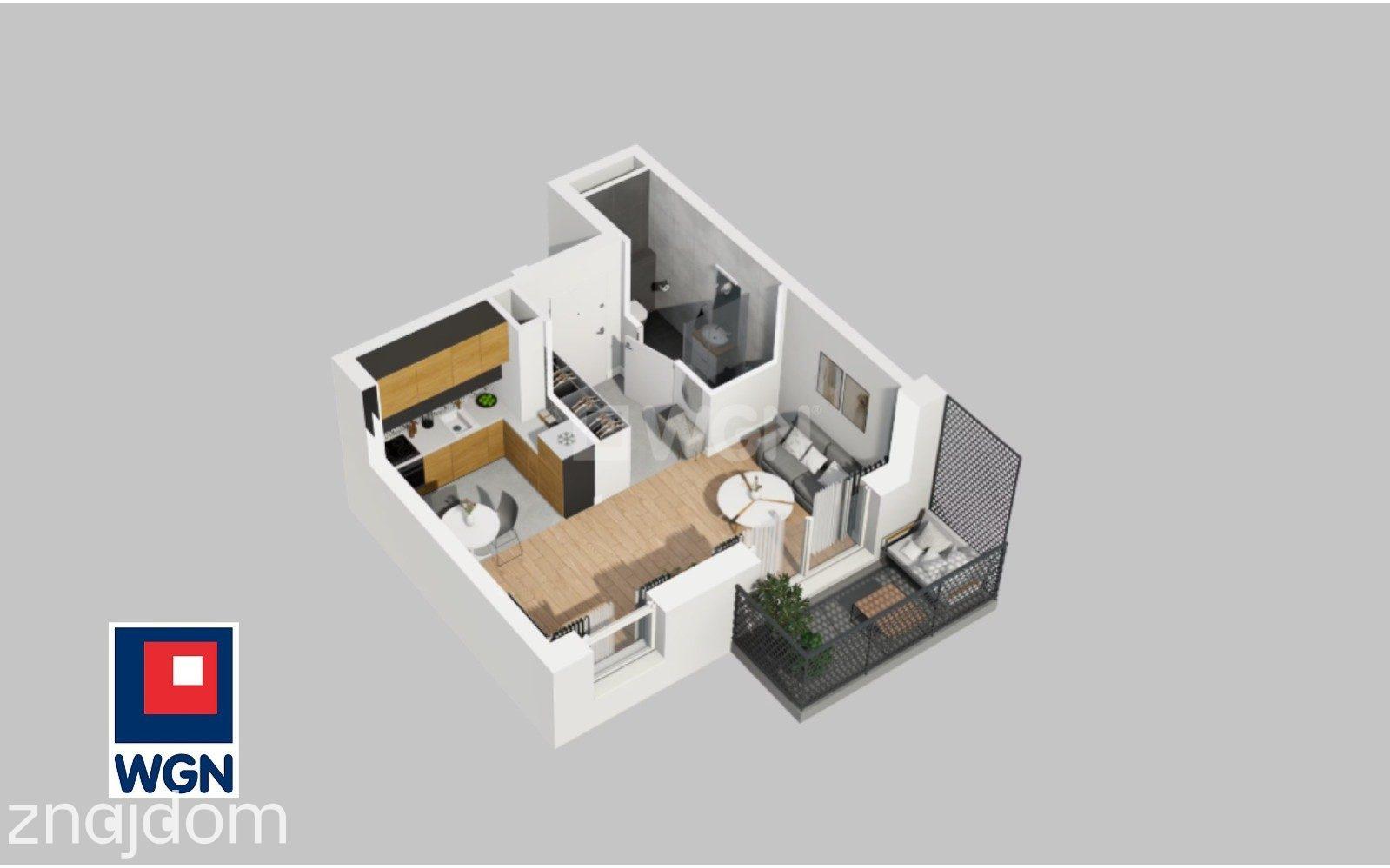 Mieszkanie na sprzedaż Wrocław - Kompaktowy apartament klasy premium z balkonem - idealny do zamieszkania lub inwestycji. - zdjęcie 2