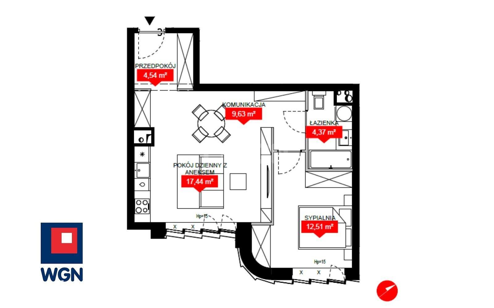 Mieszkanie na sprzedaż Wrocław - Nowoczesny apartament 2-pokojowy Premium - 48,49 m? - Centrum Wrocławia. - zdjęcie 10