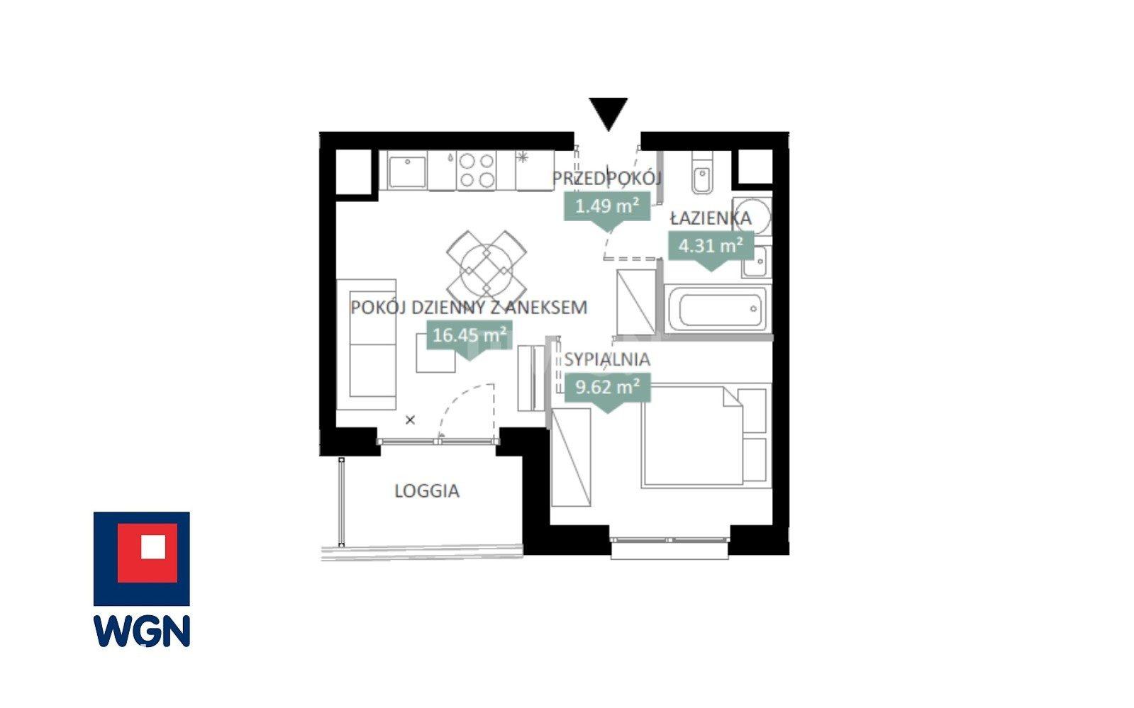 Mieszkanie na sprzedaż Wrocław - Apartament premium 2-pokojowy z loggią - 31,87 m2 - Wysokie piętro - Centrum Wrocławia. - zdjęcie 6
