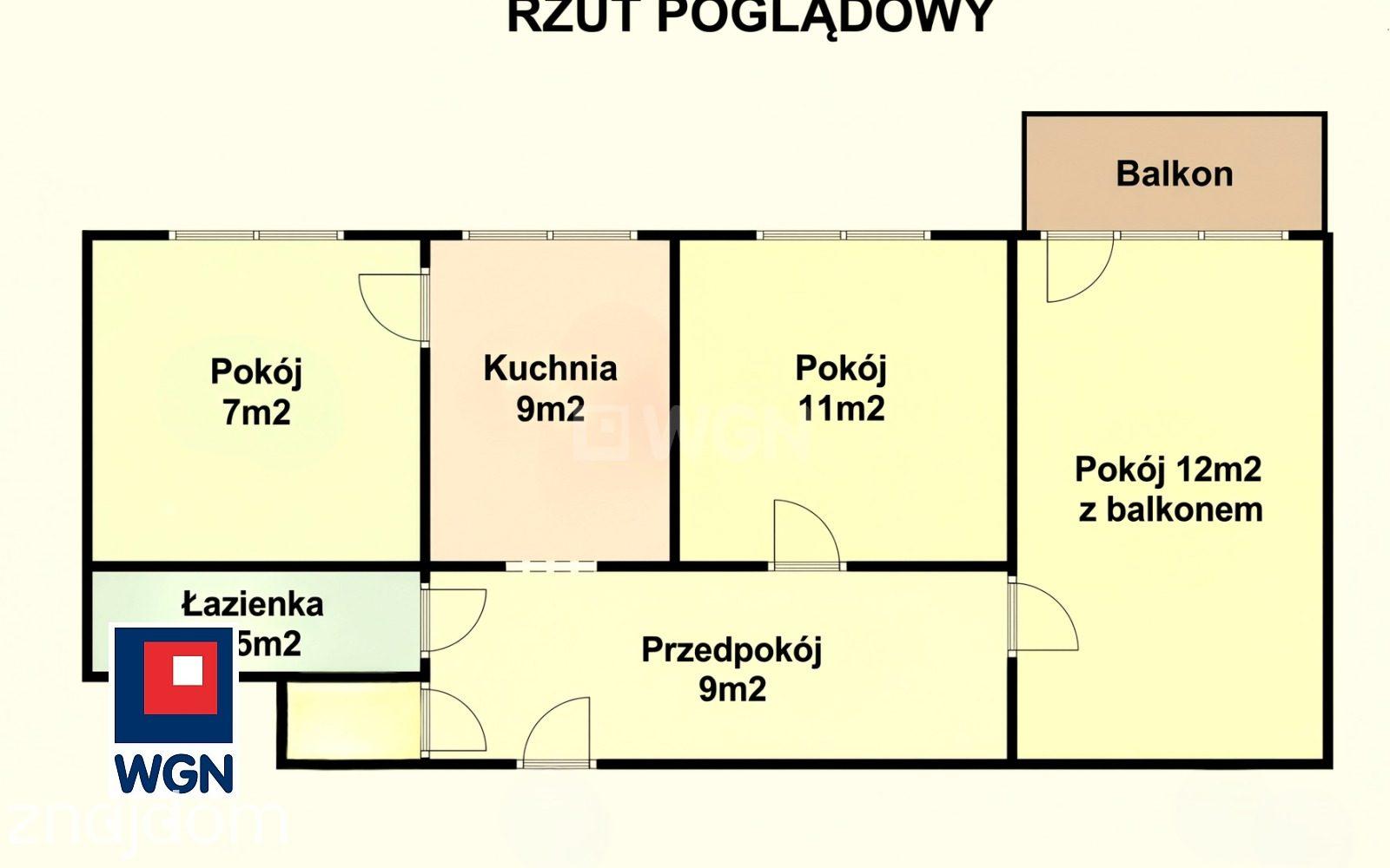 Mieszkanie na sprzedaż Wrocław - Atrakcyjne 3-pokojowe mieszkanie z balkonem, garażem i komórką, ul. Mosiężna, Gajowice, Wrocław-Fabryczna.