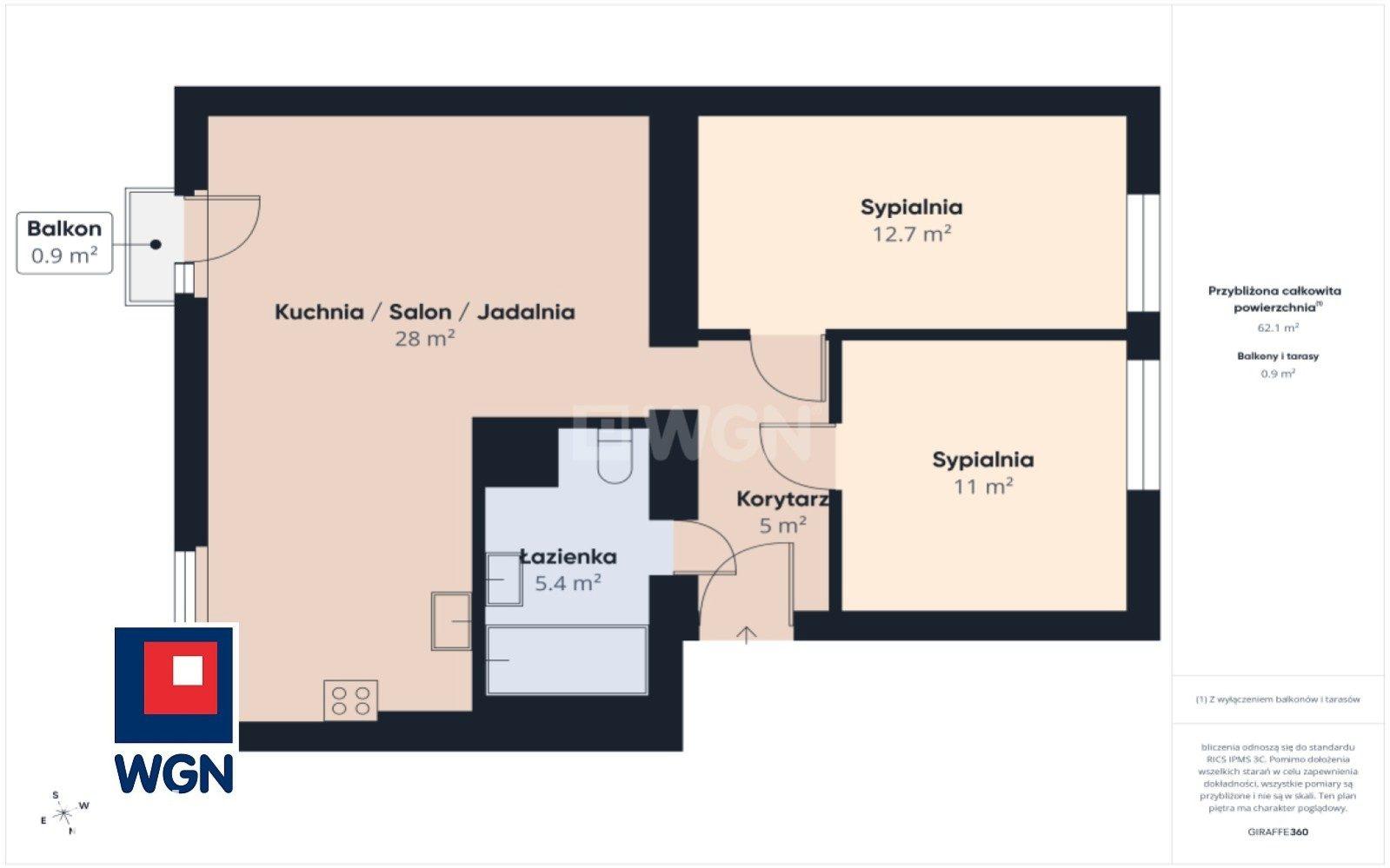 Mieszkanie na sprzedaż Myszków - Mieszkanie Premium z klimatyzacją i balkonem centrum Myszkowa - zdjęcie 7