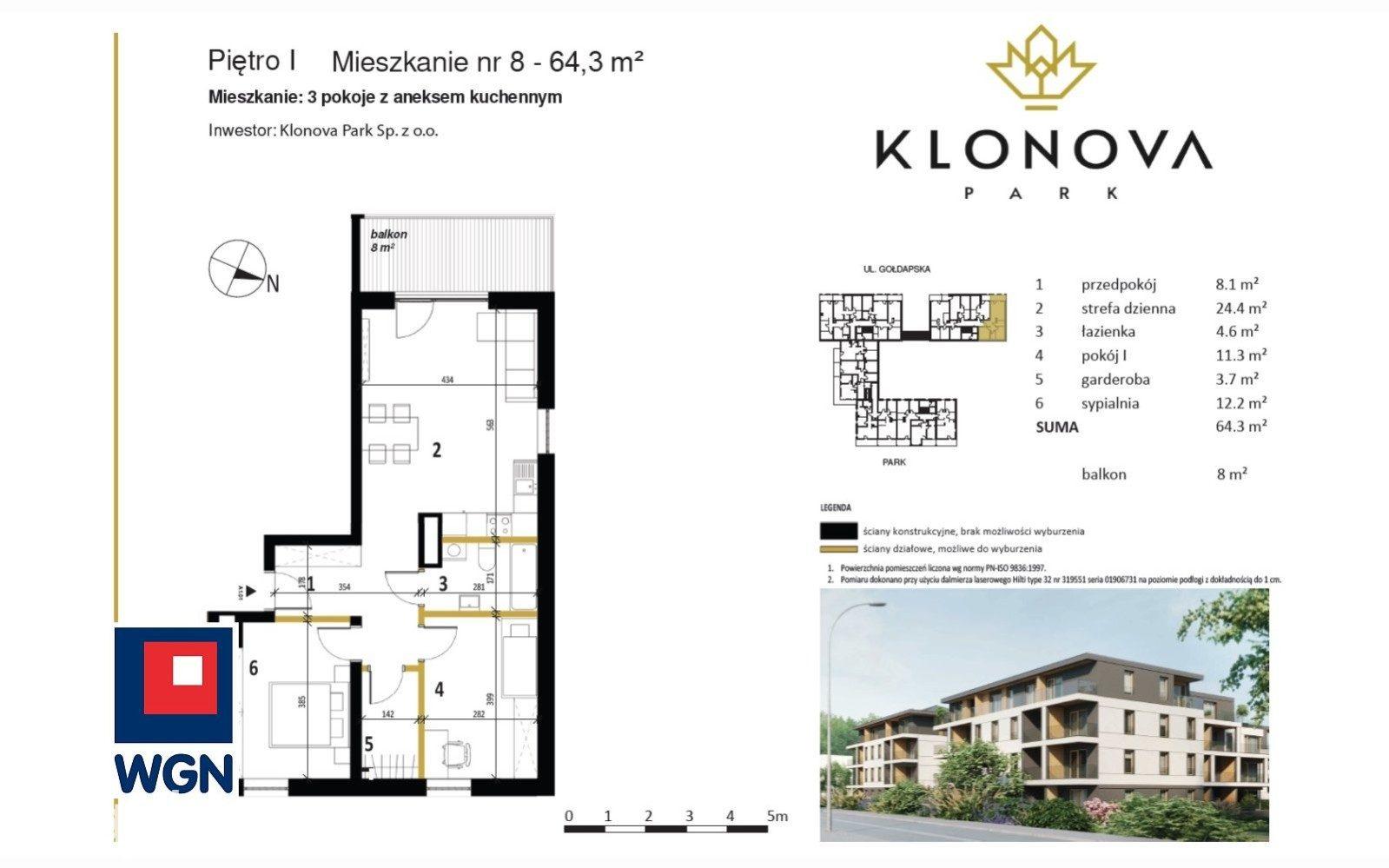 Mieszkanie na sprzedaż Olecko - GOTOWY DO ZAMIESZKANIA Apartamemt 3 pok | Klonova Park - zdjęcie 5