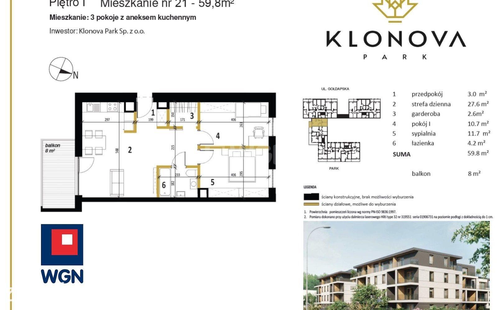 Mieszkanie na sprzedaż Olecko - Apartamemt 3 pokojowy | POD KLUCZ | 59,8 m2 | 1 piętro - zdjęcie 12