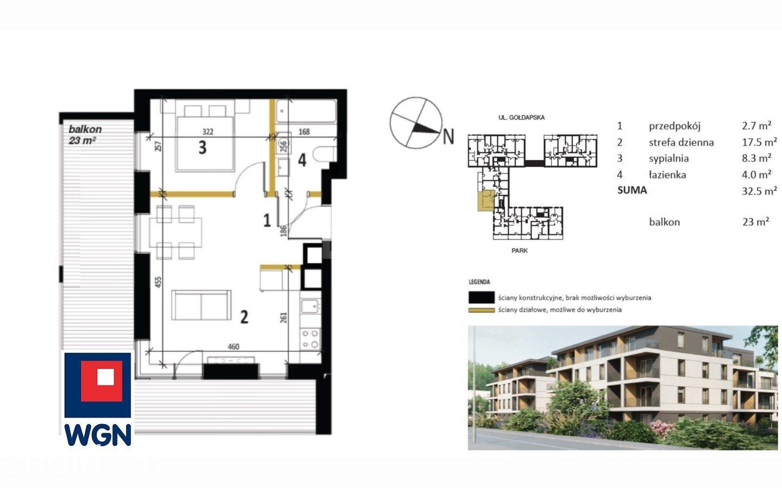 Mieszkanie na sprzedaż Olecko - NOWA CENA | APARTAMENT 32 m2 Z TARASEM o pow. 23 m2 | dostępne od zaraz - zdjęcie 15