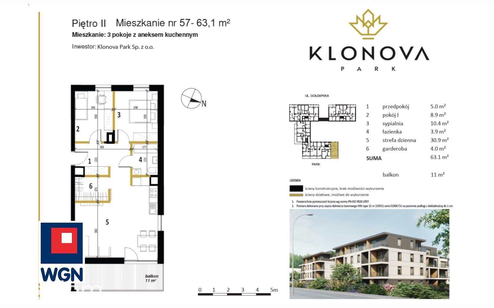 Mieszkanie na  sprzedaż Olecko - Apartament Klonova Park | taras z widokiem na PARK i korty | 3 pok - zdjęcie 14