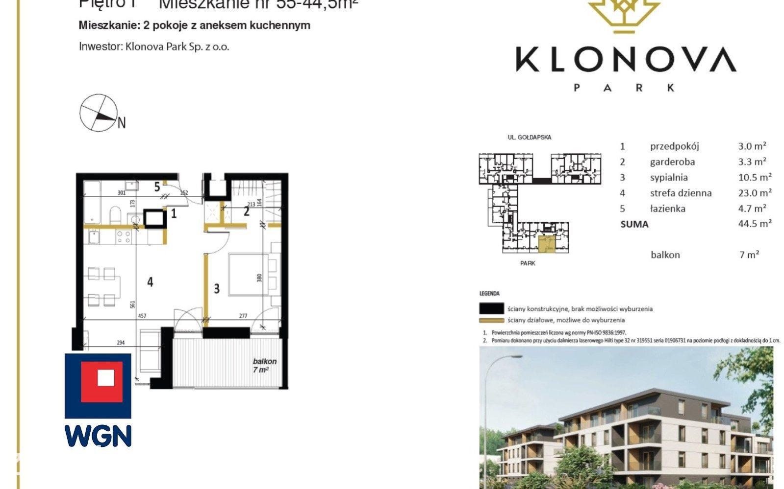 Mieszkanie na  sprzedaż Olecko - Mieszkanie z widokiem na PARK | 44,5 M2 | 1 piętro | winda - zdjęcie 6