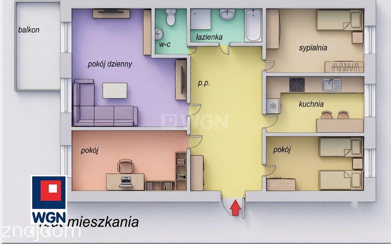 Mieszkanie na  sprzedaż Inowrocław - Zrealizuj swój plan i wybierz przestronne 4 pokojowe mieszkanie 73 m2 z balkonem w Atrakcyjnej Cenie - zdjęcie 3