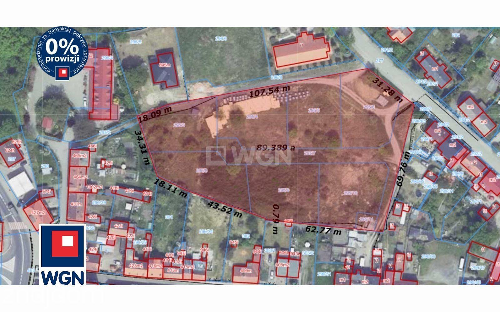 Grunt budowlany wielorodzinny na sprzedaż Kożuchów - Działka inwestycyjna 8888m2,Centrum, Kożuchów, lubuskie, - zdjęcie 4