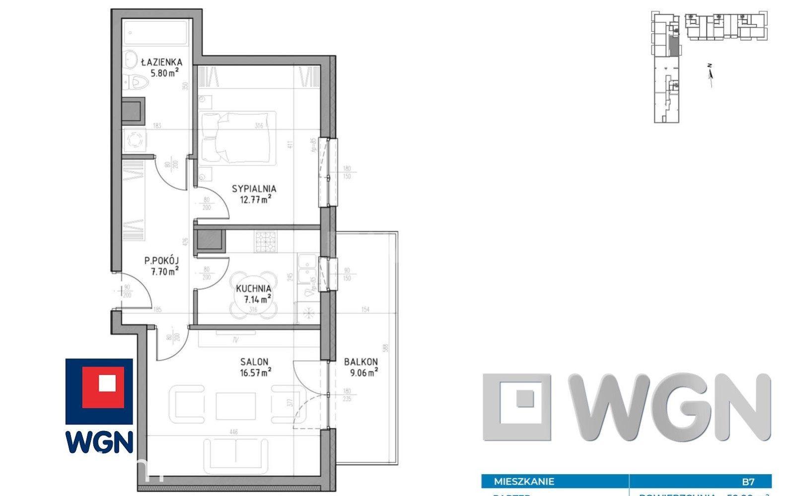 Mieszkanie na  sprzedaż Lublin - Mieszkanie 50,06 m2 w nowoczesnym budynku, Wrotków - zdjęcie 6