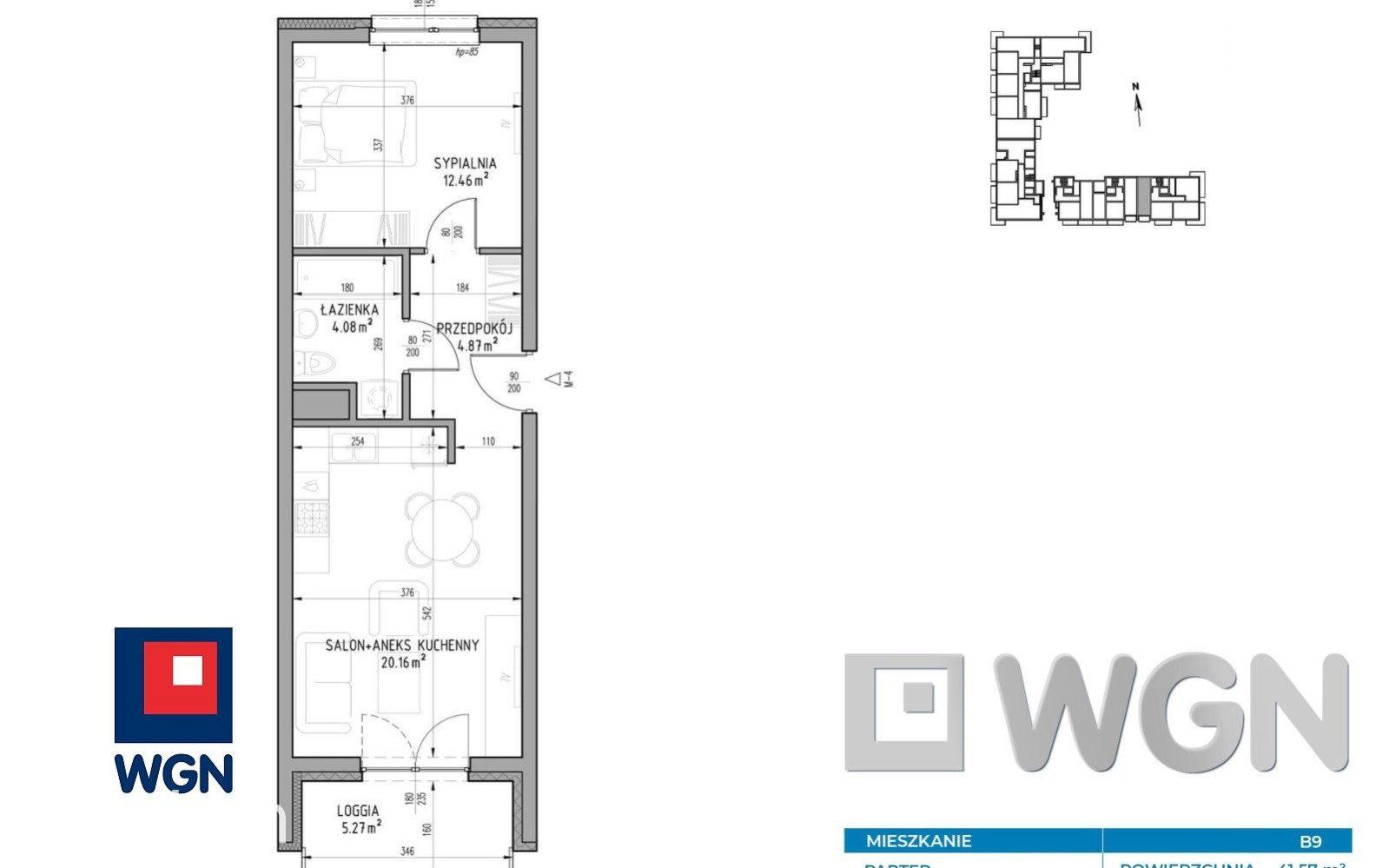 Mieszkanie na  sprzedaż Lublin - Mieszkanie 41,57 m2 z loggią, Wrotków, Lublin - zdjęcie 6