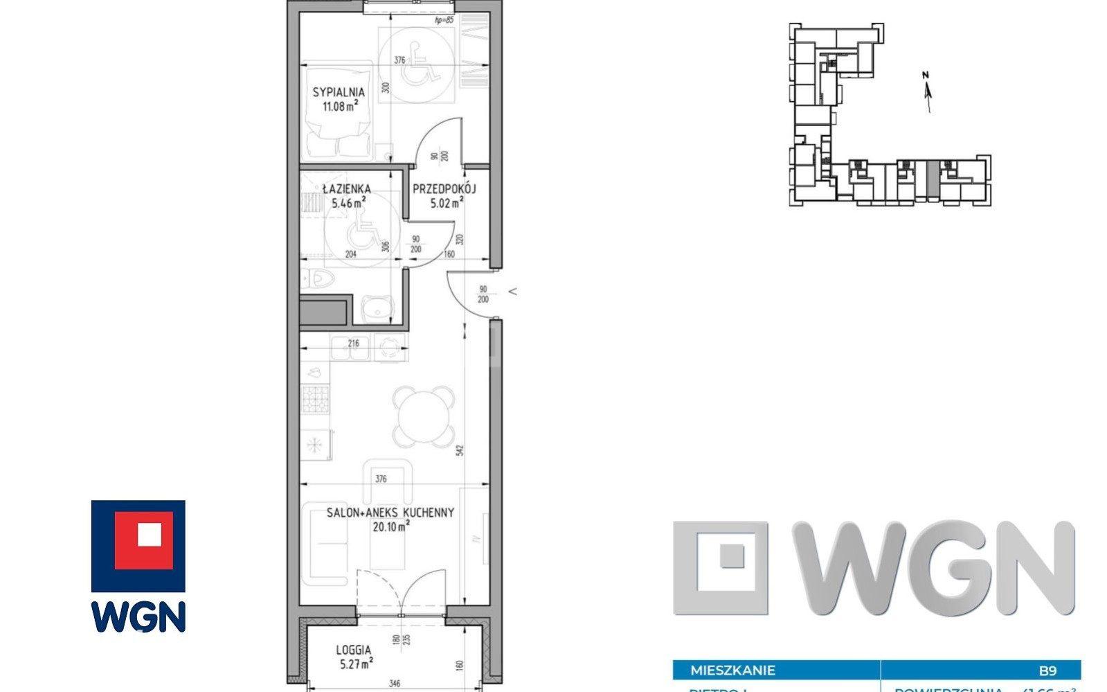 Mieszkanie na sprzedaż Lublin - Mieszkanie 41,77 m2 z loggią, Wrotków, Lublin - zdjęcie 6