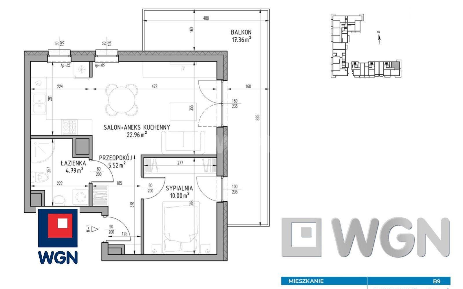 Mieszkanie na sprzedaż Lublin - Mieszkanie 43,27 m2 z balkonem, Wrotków, Lublin - zdjęcie 6