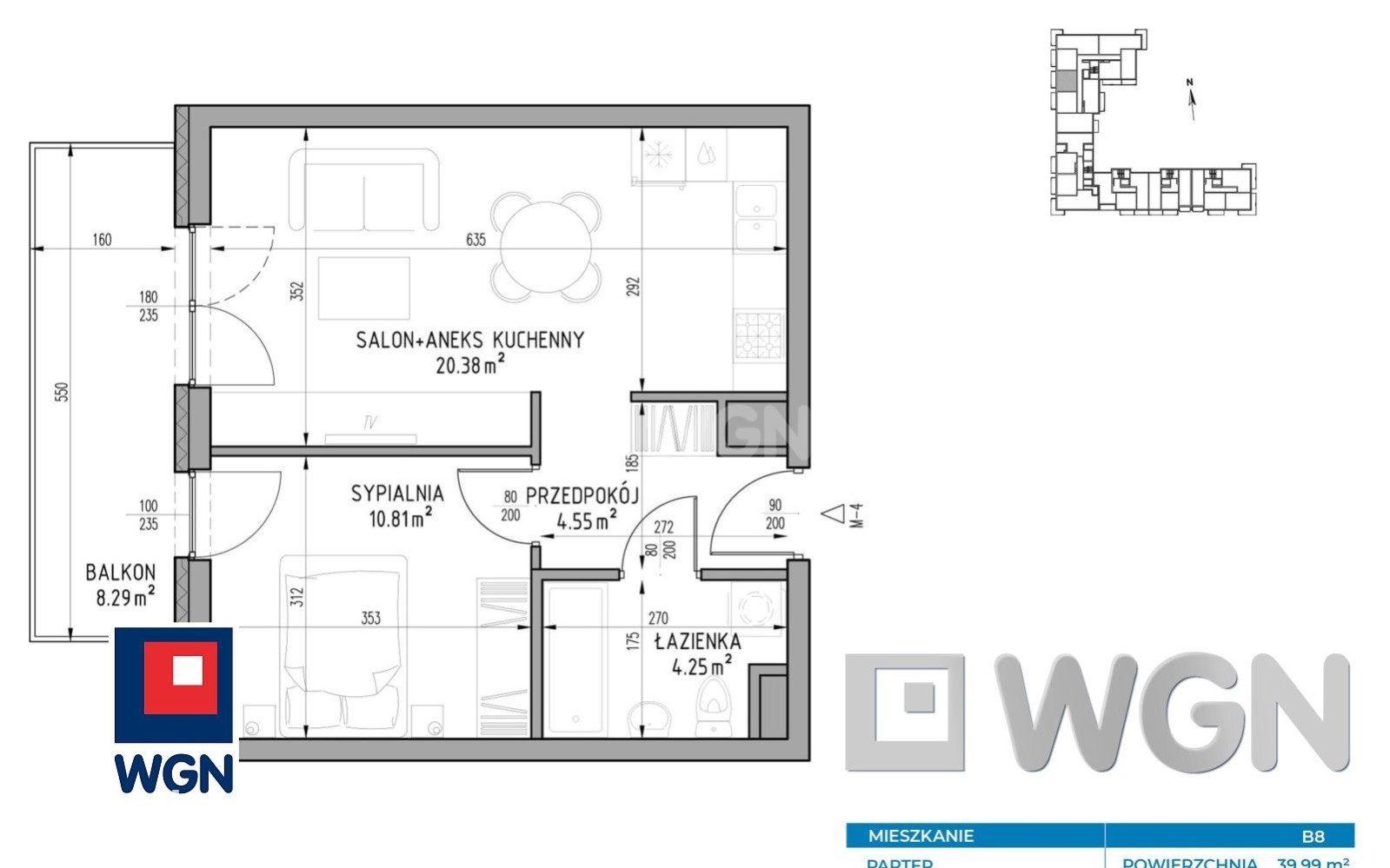 Mieszkanie na sprzedaż Lublin - Mieszkanie 39,99 m2, parter, Wrotków, Lublin - zdjęcie 6