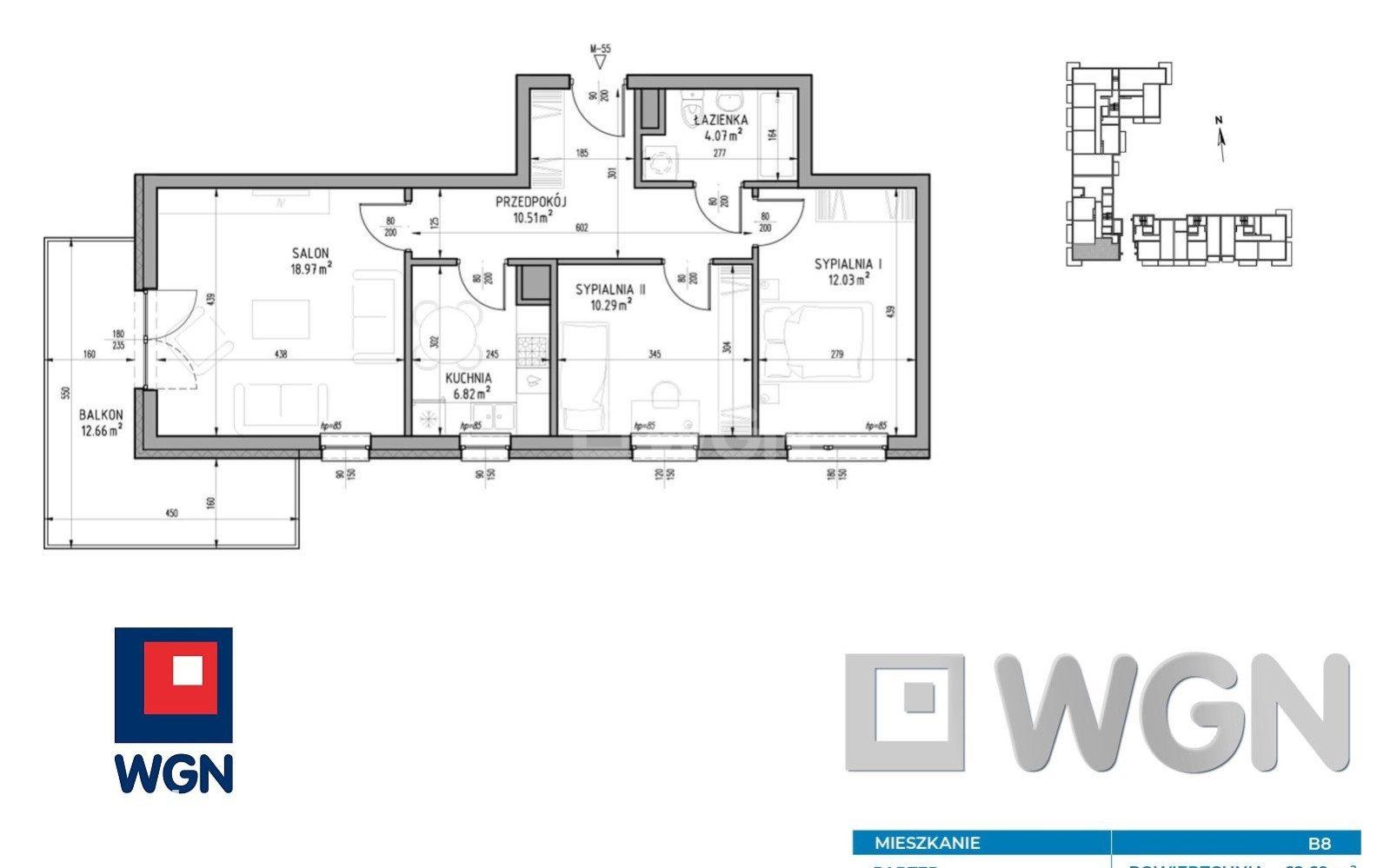 Mieszkanie na sprzedaż Lublin - Mieszkanie 62,69 m2, parter, Wrotków, Lublin - zdjęcie 5
