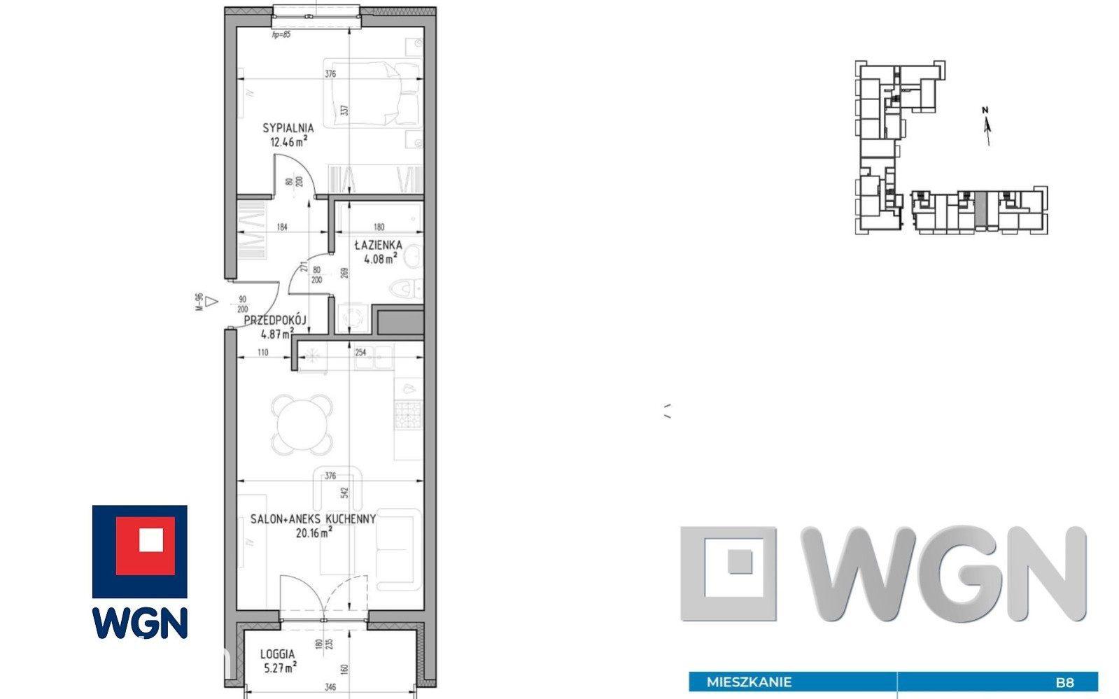 Mieszkanie na sprzedaż Lublin - Mieszkanie 41,57 m2, loggia, Wrotków, Lublin - zdjęcie 6